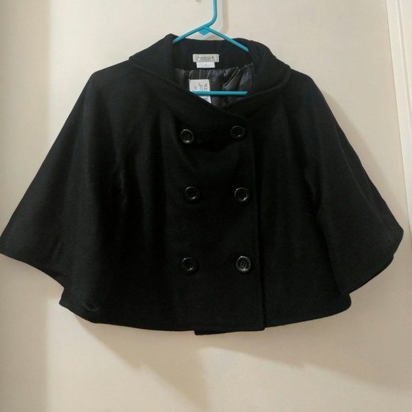 Van Heusen Jackets & Blazers - Van Heusen double breasted cape/poncho peacoat